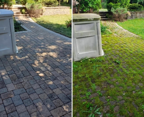 Patio Power Washing Before & After